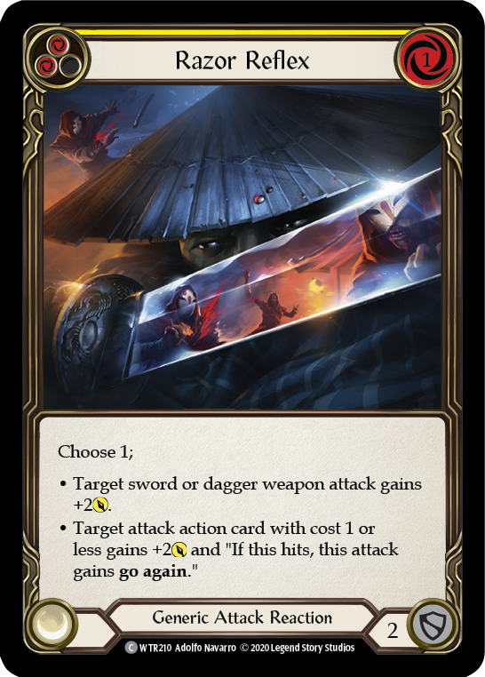 Razor Reflex (Yellow) [U-WTR210] (Welcome to Rathe Unlimited) Unlimited Rainbow Foil