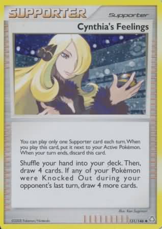 Cynthia's Feelings (131/146) (Cosmos Holofoil) (Diamond & Pearl: Legends Awakened) [Theme Deck Exclusive]