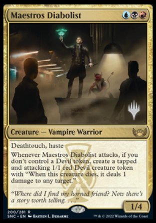 Maestros Diabolist (Promo Pack) [Streets of New Capenna Promo Pack]