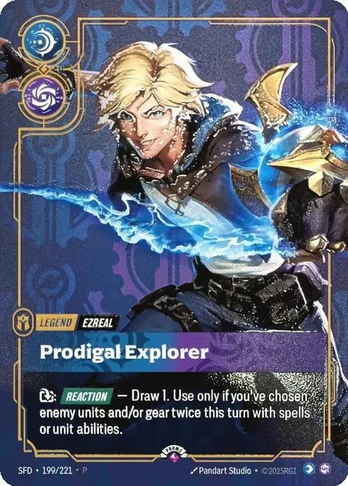 Ezreal - Prodigal Explorer (Metal) [Organized Play Promos]