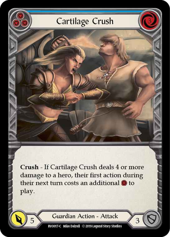 Cartilage Crush (Blue) [BVO017-C] (Bravo Hero Deck) 1st Edition Normal
