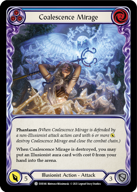Coalescence Mirage (Blue) [EVR146] (Everfest) 1st Edition Normal
