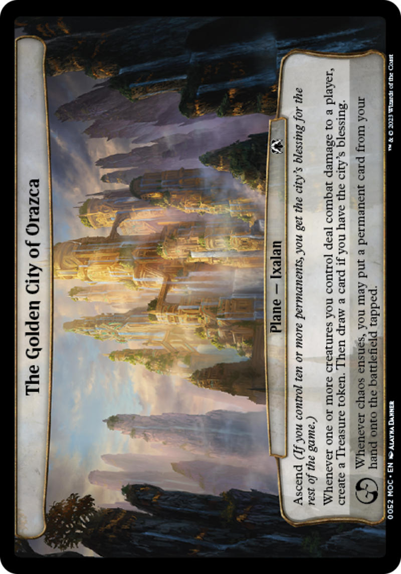 (Oversized Plane) The Golden City of Orazca [March of the Machine Commander Planes]