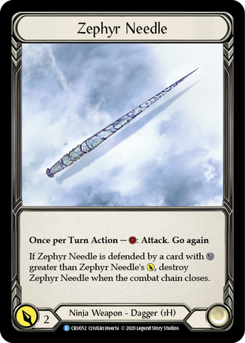 Zephyr Needle [CRU052] (Crucible of War) 1st Edition Cold Foil