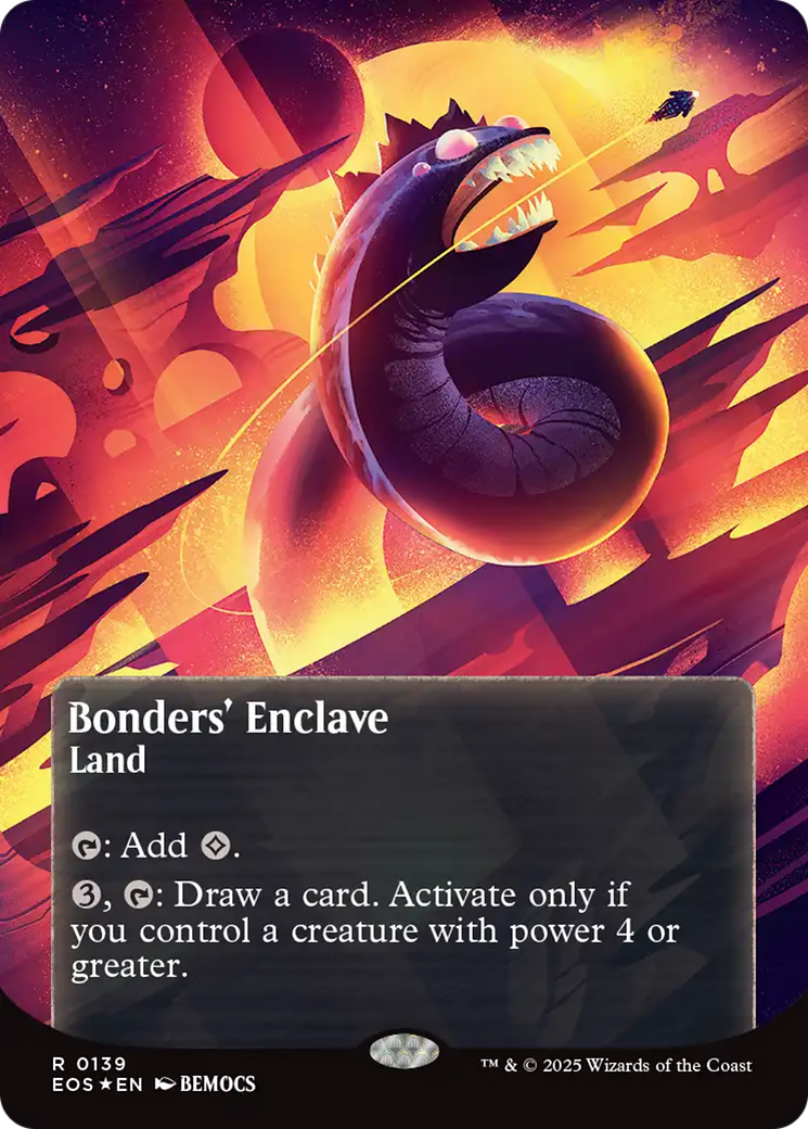 Bonders' Enclave (0139) (Borderless) (Galaxy Foil) [Edge of Eternities: Stellar Sights]