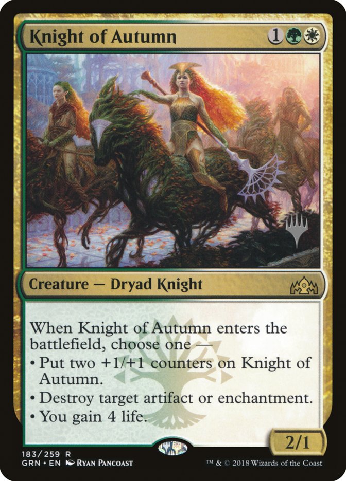 Knight of Autumn (Promo Pack) [Guilds of Ravnica Promo Pack]