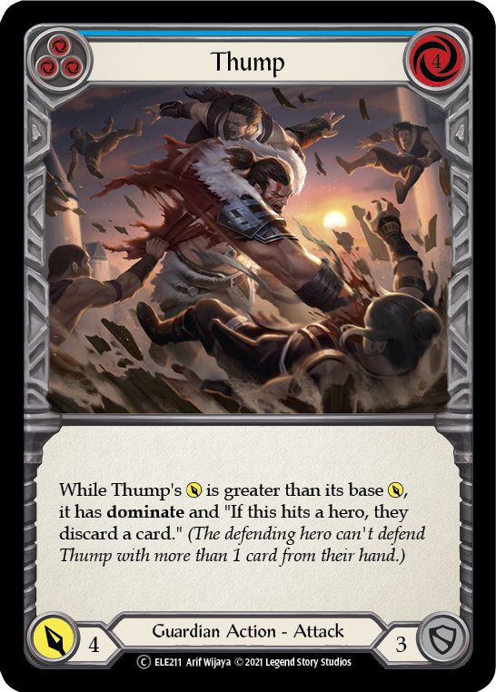 Thump (Blue) [U-ELE211] (Tales of Aria Unlimited) Unlimited Rainbow Foil