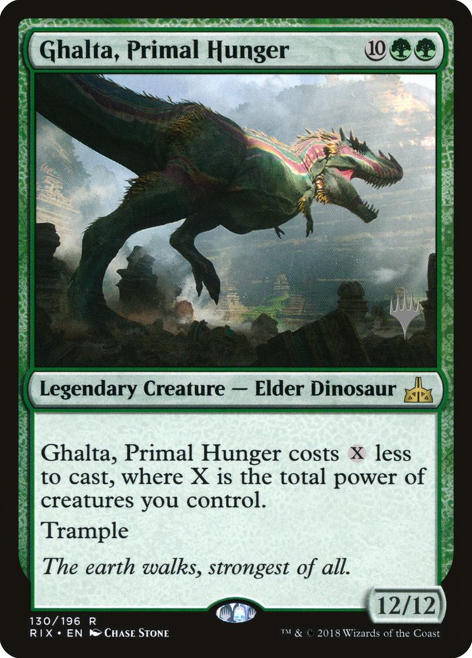 Ghalta, Primal Hunger (Promo Pack) [Rivals of Ixalan Promo Pack]