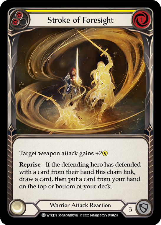 Stroke of Foresight (Yellow) [U-WTR139] (Welcome to Rathe Unlimited) Unlimited Normal