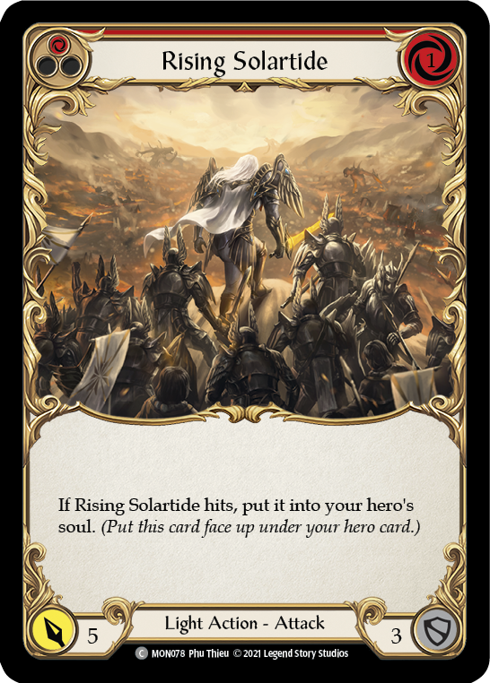 Rising Solartide (Red) [MON078] (Monarch) 1st Edition Normal