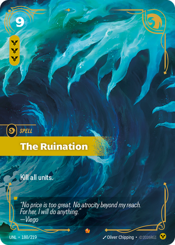 front of card The Ruination [Unleashed] 180/219