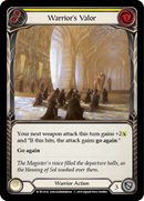 Warrior's Valor (Yellow) [WTR130-R] (Welcome to Rathe) Alpha Print Normal