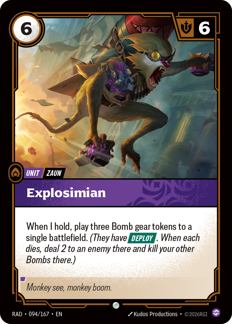 front of card Explosimian [Radiance] 094/167