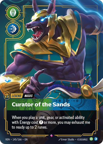front of card Nasus - Curator of the Sands [Vendetta] 145/166