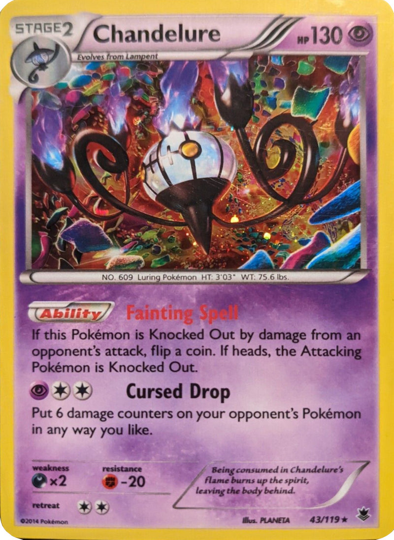 Chandelure (43/119) (Cosmos Holo) (XY: Phantom Forces) [Theme Deck Exclusive]