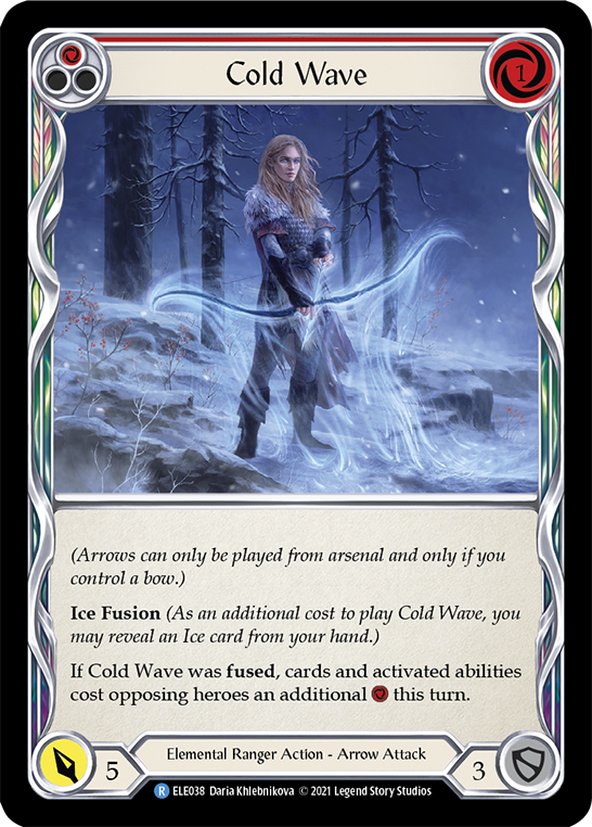 Cold Wave (Red) [ELE038] (Tales of Aria) 1st Edition Normal