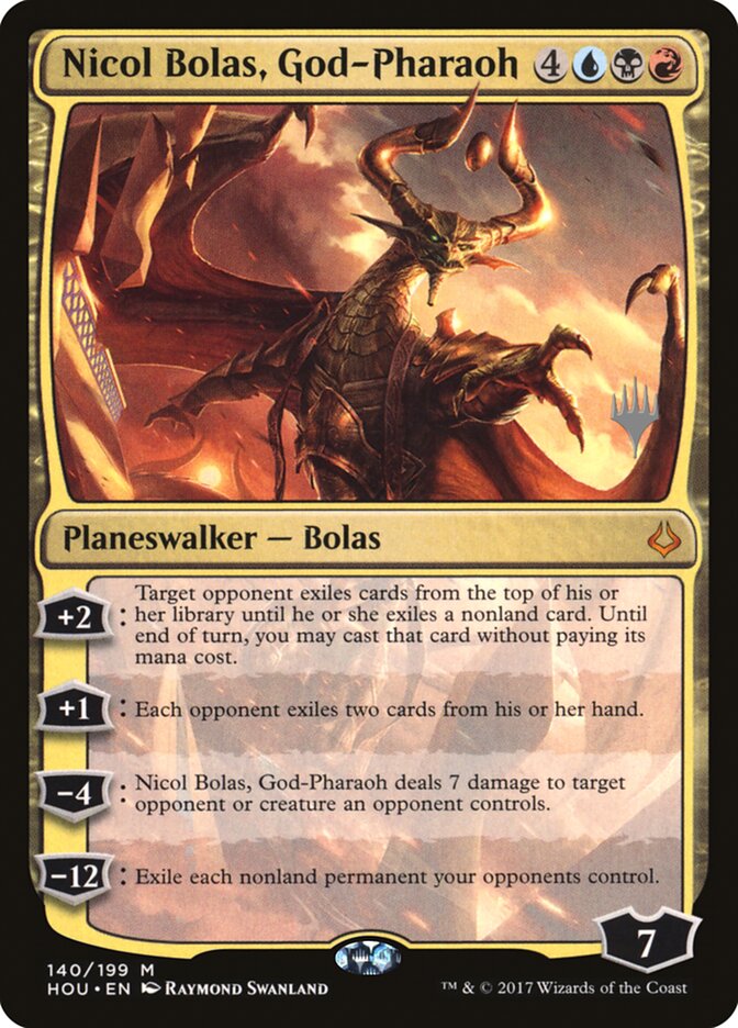 Nicol Bolas, God-Pharaoh (Promo Pack) [Hour of Devastation Promo Pack]