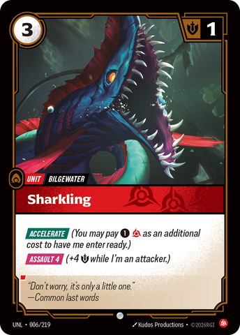 front of card Sharkling [Unleashed] 006/219