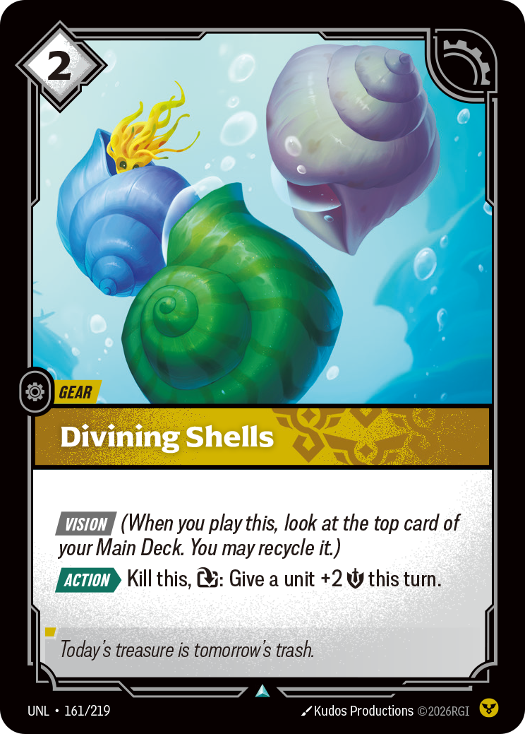 front of card Divining Shells [Unleashed] 161/219