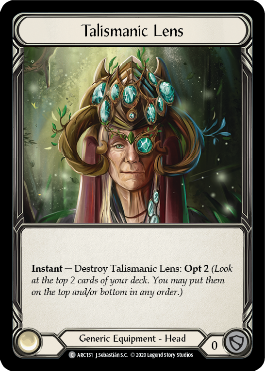 Talismanic Lens [U-ARC151] (Arcane Rising Unlimited) Unlimited Rainbow Foil