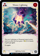 Weave Lightning (Yellow) [ELE181] (Tales of Aria) 1st Edition Rainbow Foil
