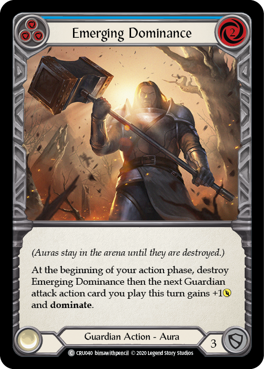 Emerging Dominance (Blue) [CRU040] (Crucible of War) 1st Edition Rainbow Foil