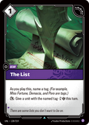 front of card The List [Unleashed] 138/219