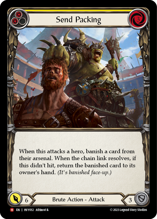 Send Packing [HVY012] (Heavy Hitters) Rainbow Foil