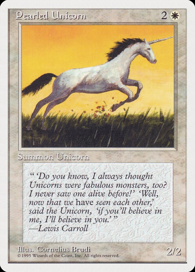 Pearled Unicorn (1995 Reprint) [Rivals Quick Start Set]