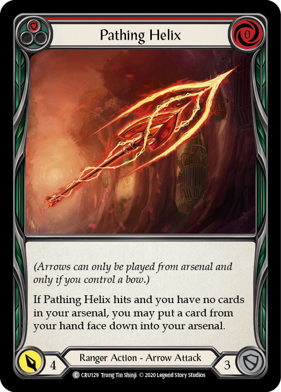 Pathing Helix (Red) [CRU129] (Crucible of War) 1st Edition Rainbow Foil