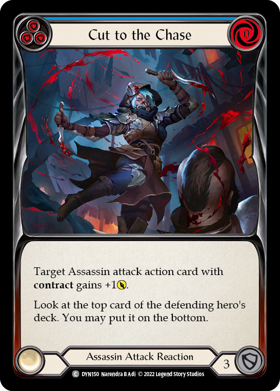 Cut to the Chase (Blue) [DYN150] (Dynasty) Rainbow Foil
