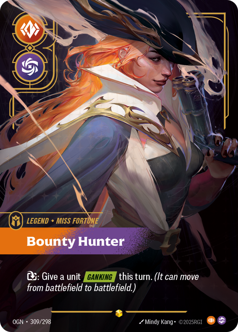 front of card Miss Fortune, Bounty Hunter (Overnumbered) [Origins]