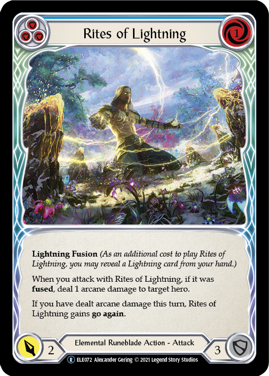Rites of Lightning (Blue) [U-ELE072] (Tales of Aria Unlimited) Unlimited Normal