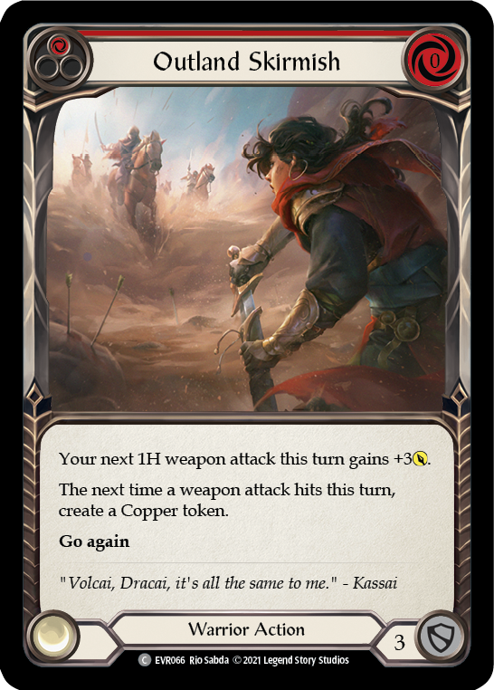 Outland Skirmish (Red) [EVR066] (Everfest) 1st Edition Normal
