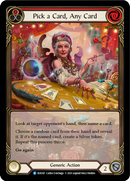 Pick a Card, Any Card (Red) [EVR167] (Everfest) 1st Edition Extended Art Rainbow Foil