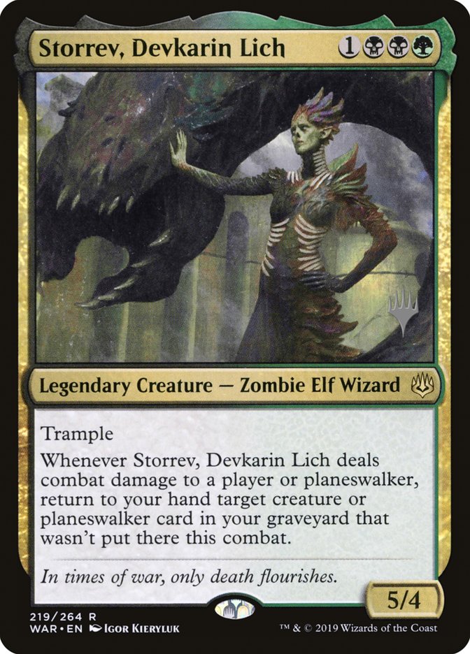 Storrev, Devkarin Lich (Promo Pack) [War of the Spark Promo Pack]