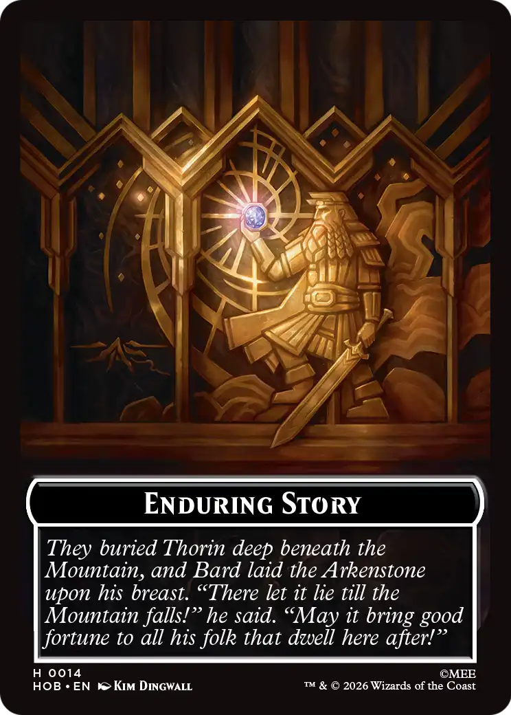 Dwarf // Enduring Story Double-Sided Token [The Hobbit Tokens]