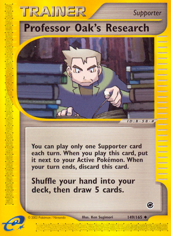 Professor Oak's Research (149/165) [Expedition: E-Card Base Set]]