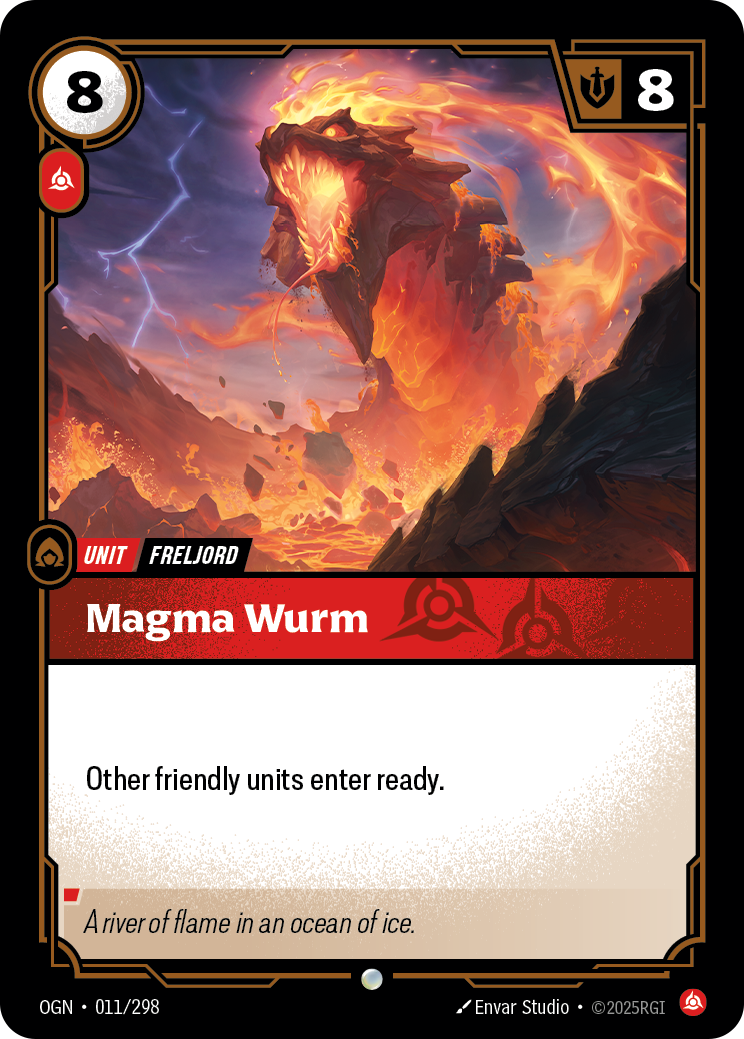 front of card Magma Wurm [Origins]
