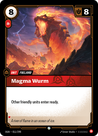 front of card Magma Wurm [Origins] #011