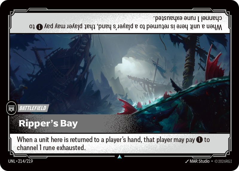 front of card Ripper's Bay [Unleashed] 214/219