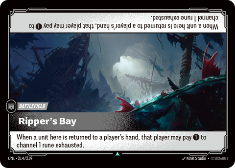 front of card Ripper's Bay [Unleashed] 214/219