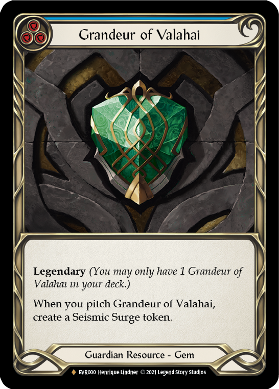Grandeur of Valahai [EVR000] (Everfest) 1st Edition Cold Foil