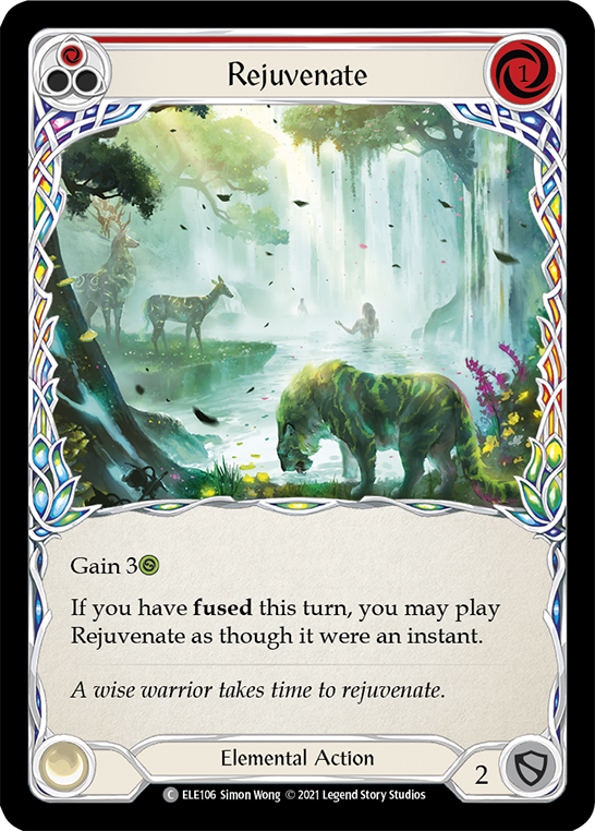 Rejuvenate (Red) [ELE106] (Tales of Aria) 1st Edition Rainbow Foil