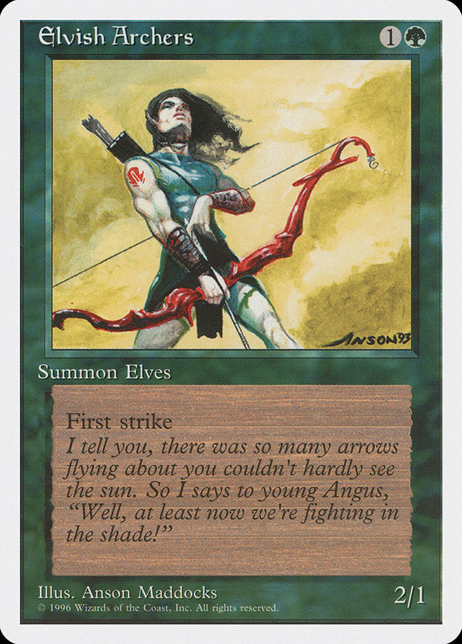 Elvish Archers (4th Ed 1996 Dated) [Introductory Two-Player Set]
