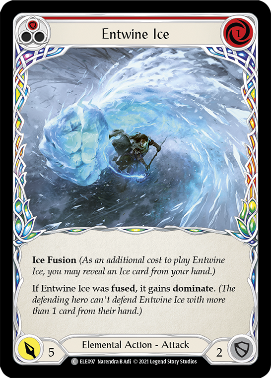 Entwine Ice (Red) [ELE097] (Tales of Aria) 1st Edition Normal