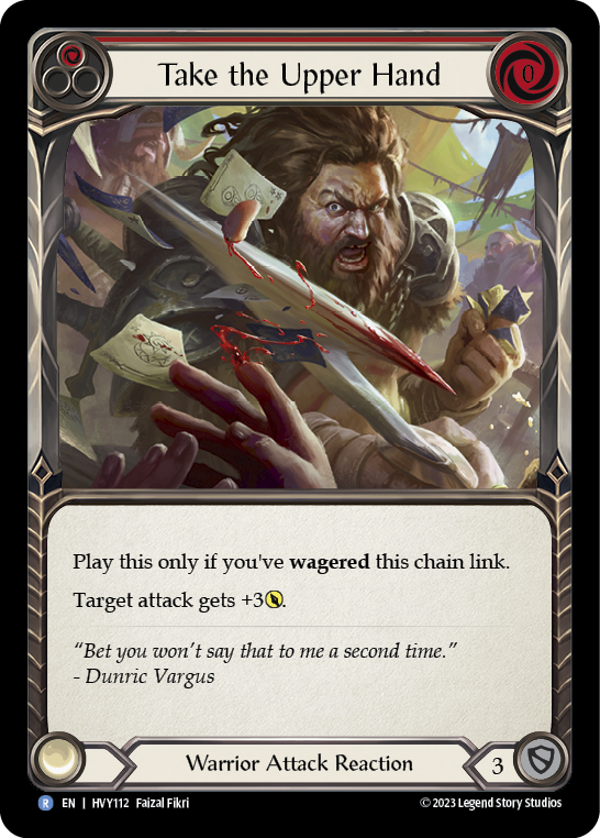 Take the Upper Hand (Red) [HVY112] (Heavy Hitters) Rainbow Foil