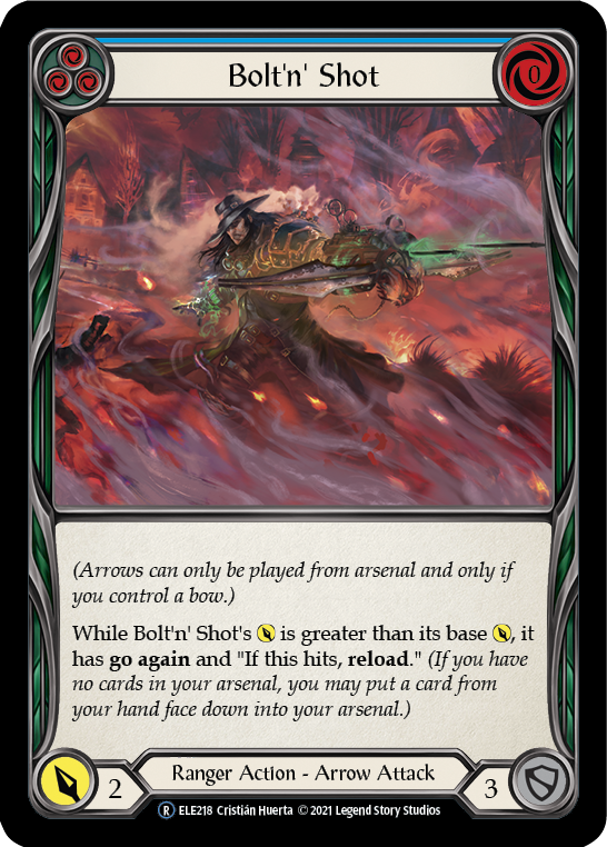 Bolt'n' Shot (Blue) [U-ELE218] (Tales of Aria Unlimited) Unlimited Rainbow Foil