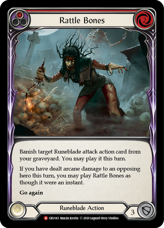 Rattle Bones [CRU143] (Crucible of War) 1st Edition Rainbow Foil