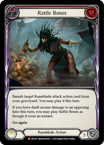 Rattle Bones [CRU143] (Crucible of War) 1st Edition Rainbow Foil